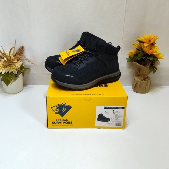 Herman Survivors Castle Carbon Safety Toe Work Shoes Men's 7.5 ASTM F2413-18 NIB - Picture 2 of 10